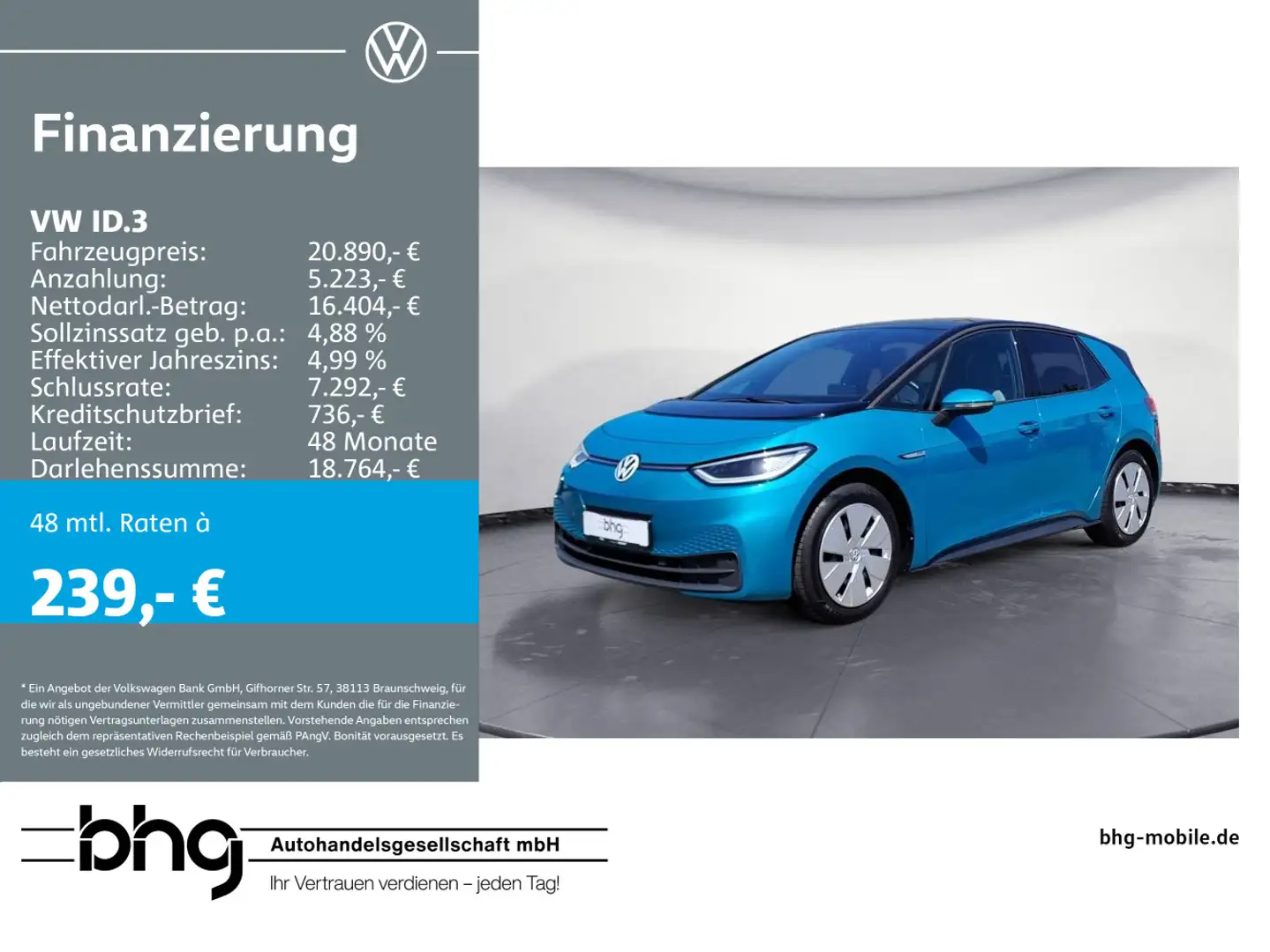 Volkswagen ID.3 Performance Upgrade Pro Family PanoDach Wär Grün - 1