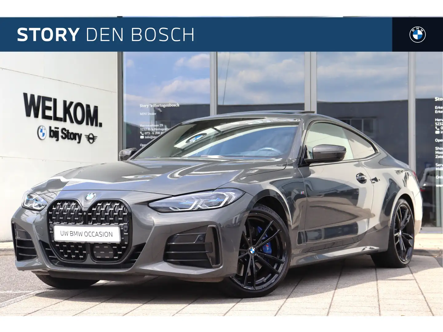 BMW 440 4 Serie Coupé M440i xDrive High Executive Automaat Grijs - 1