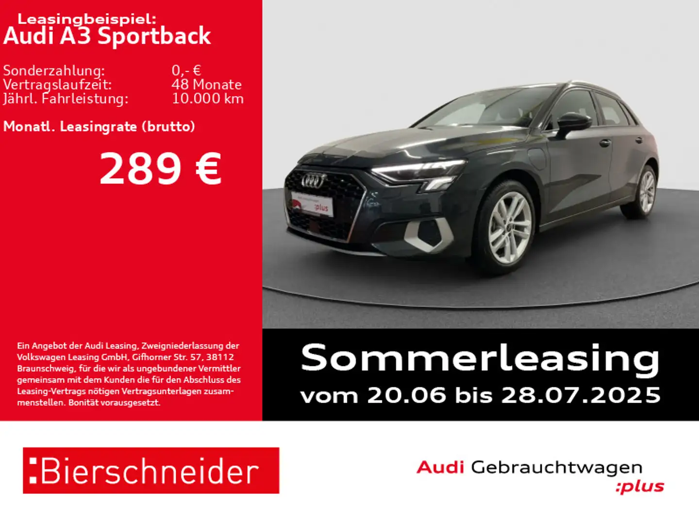 Audi A3 40 TFSI e advanced LED NAVI SHZ 5J. Grau - 1