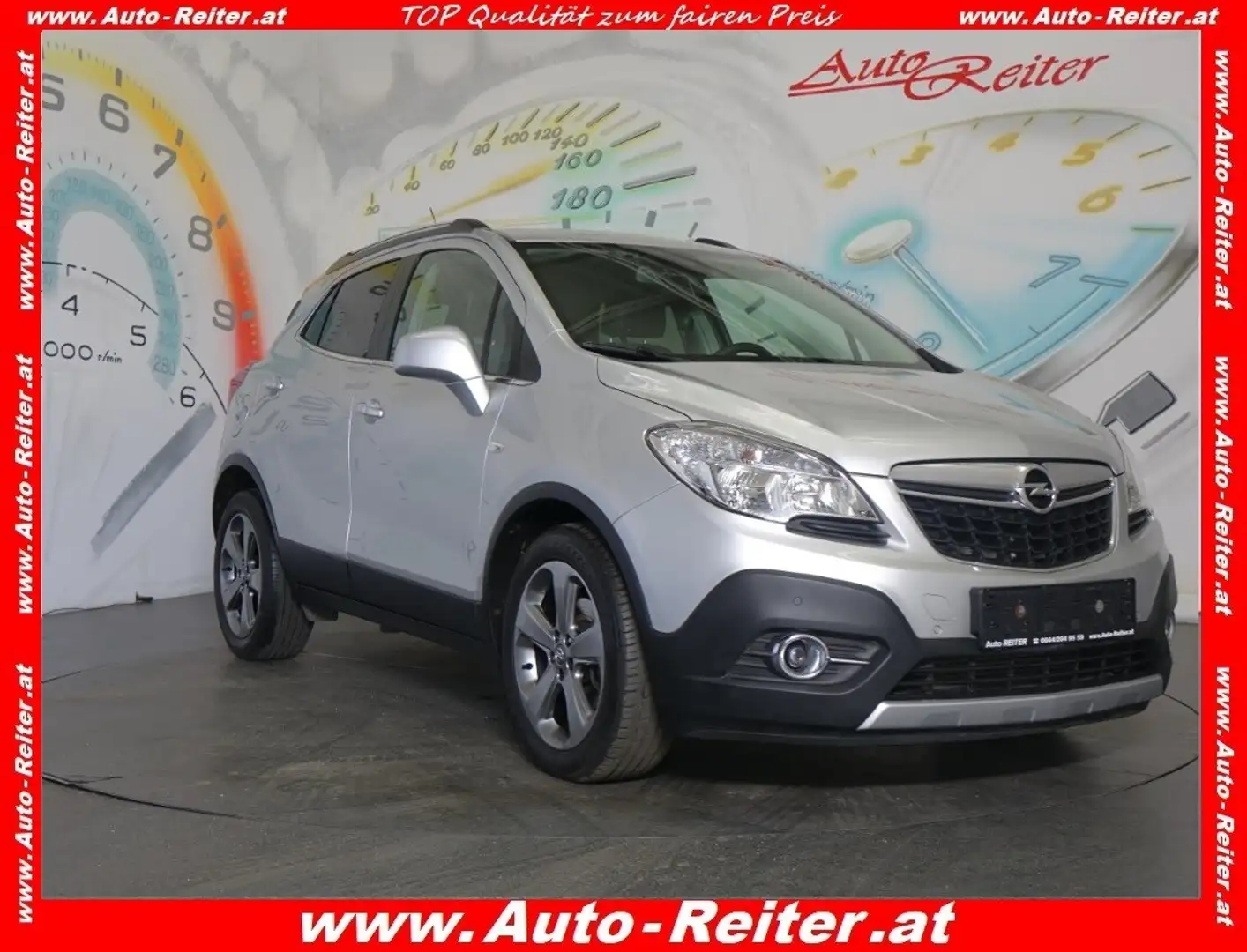 Opel Mokka 1,7 CDTI Ecotec Cosmo Aut. *TEILLEDER, TEMPOMAT... Silber - 1