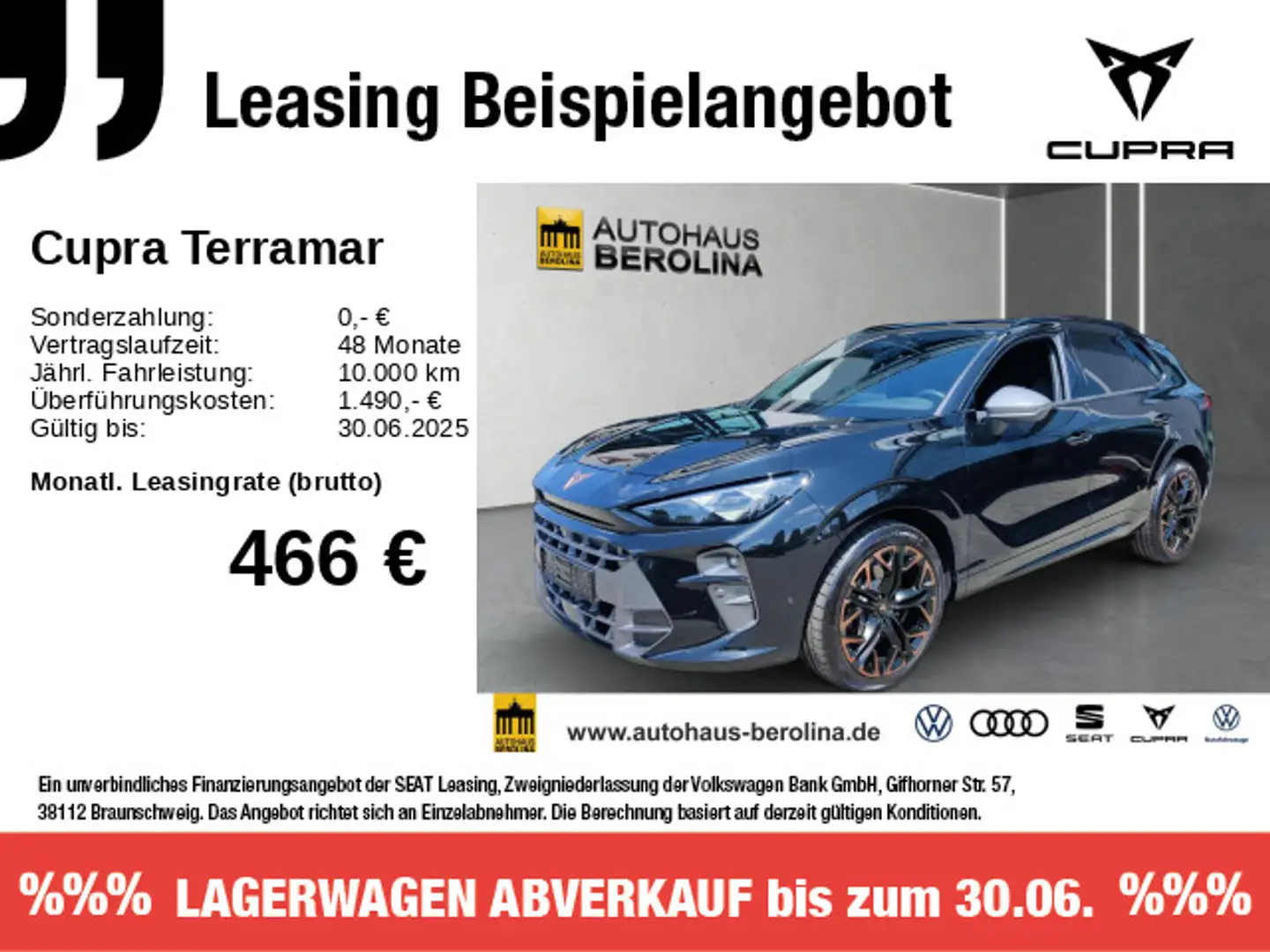CUPRA Terramar 2.0 TSI 4D VZ DSG *MATRIX*PANO*HuD*ACC* Zwart - 1