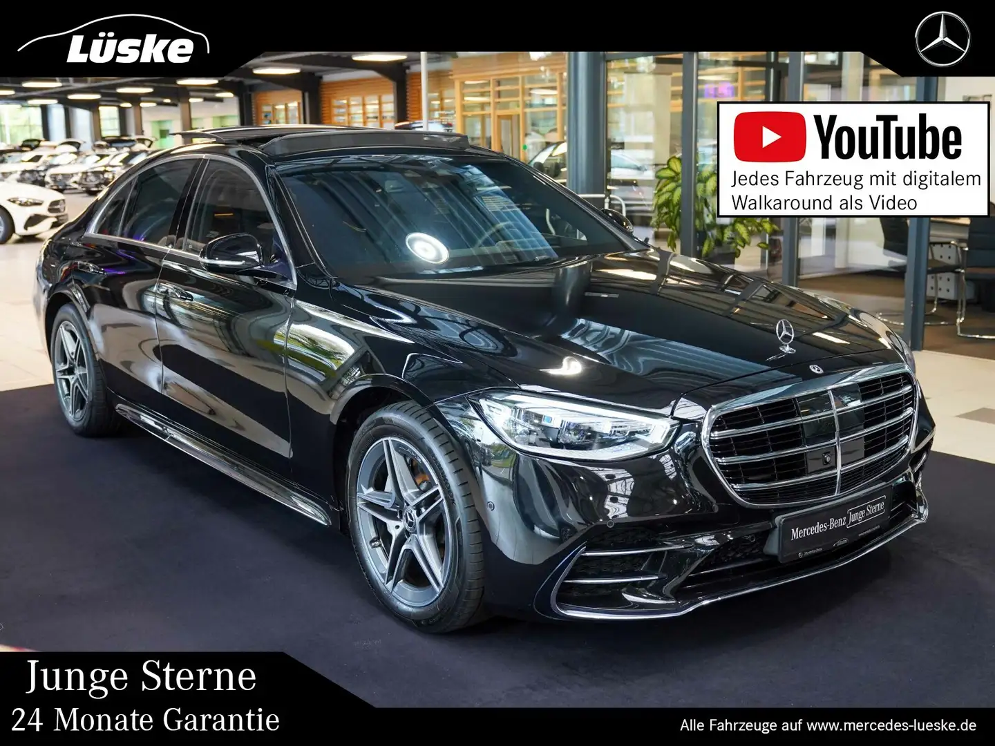 Mercedes-Benz S 500 S 500 4M AMG Line Exklusiv Pano Sitzklima Massag Schwarz - 1