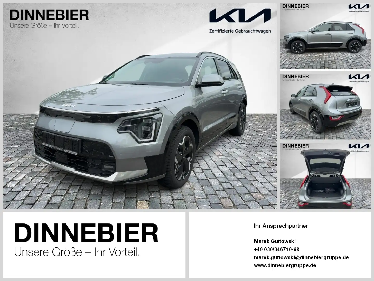 Kia Niro EV Inspiration LED+Navigation+Kamera+SHZ Grau - 1