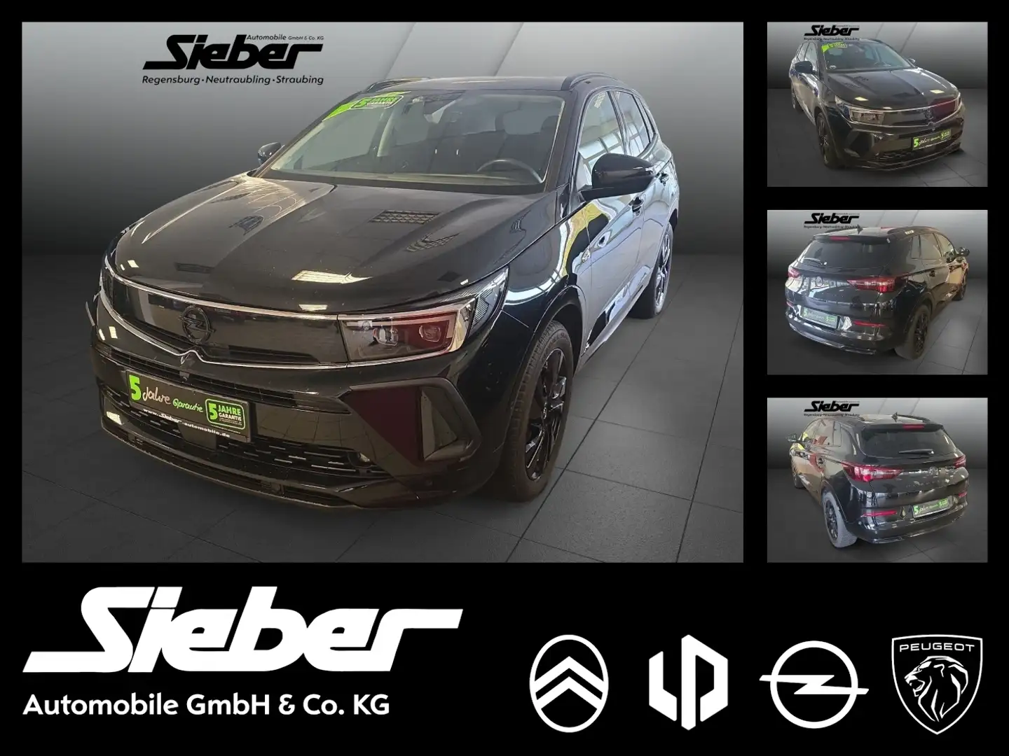 Opel Grandland X 1.6 Turbo GS Line 4 *360 Grad Kamera* Zwart - 1