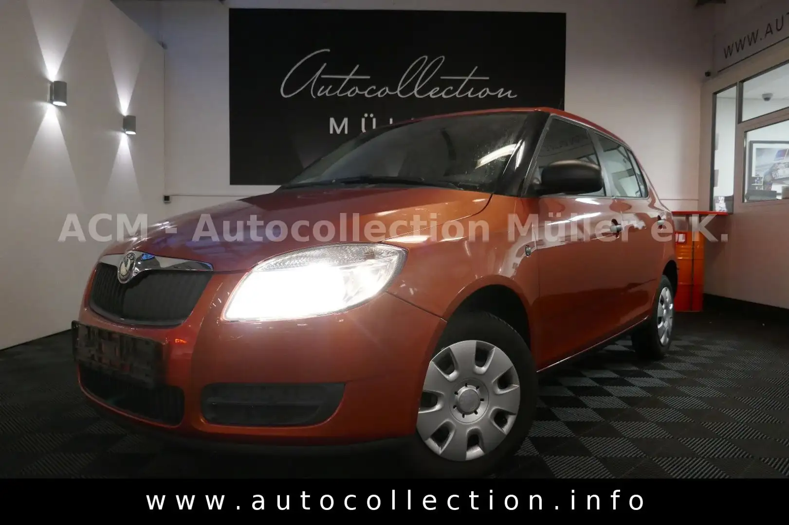 Skoda Fabia *1.Hand*Klima*Scheckheft*TÜV2027*Radio*ZV* Orange - 1