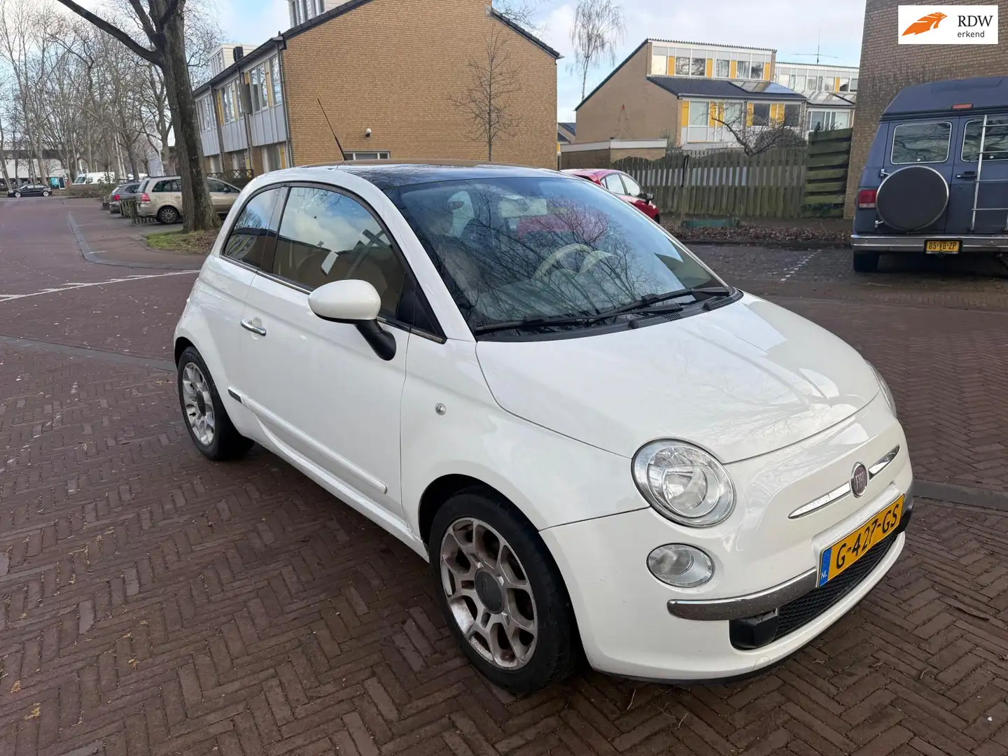Fiat 500 Panorama dak / Nieuwe koppeling / Leuke auto Weiß - 1