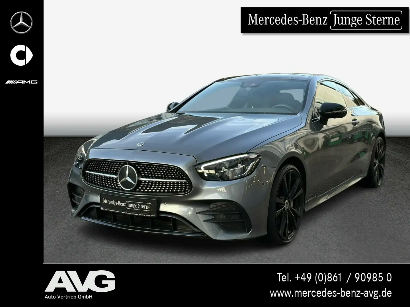 Mercedes-Benz E 450 E 450 4M AMG Widescreen MBUX Night 360° StdHeiz Gris - 1