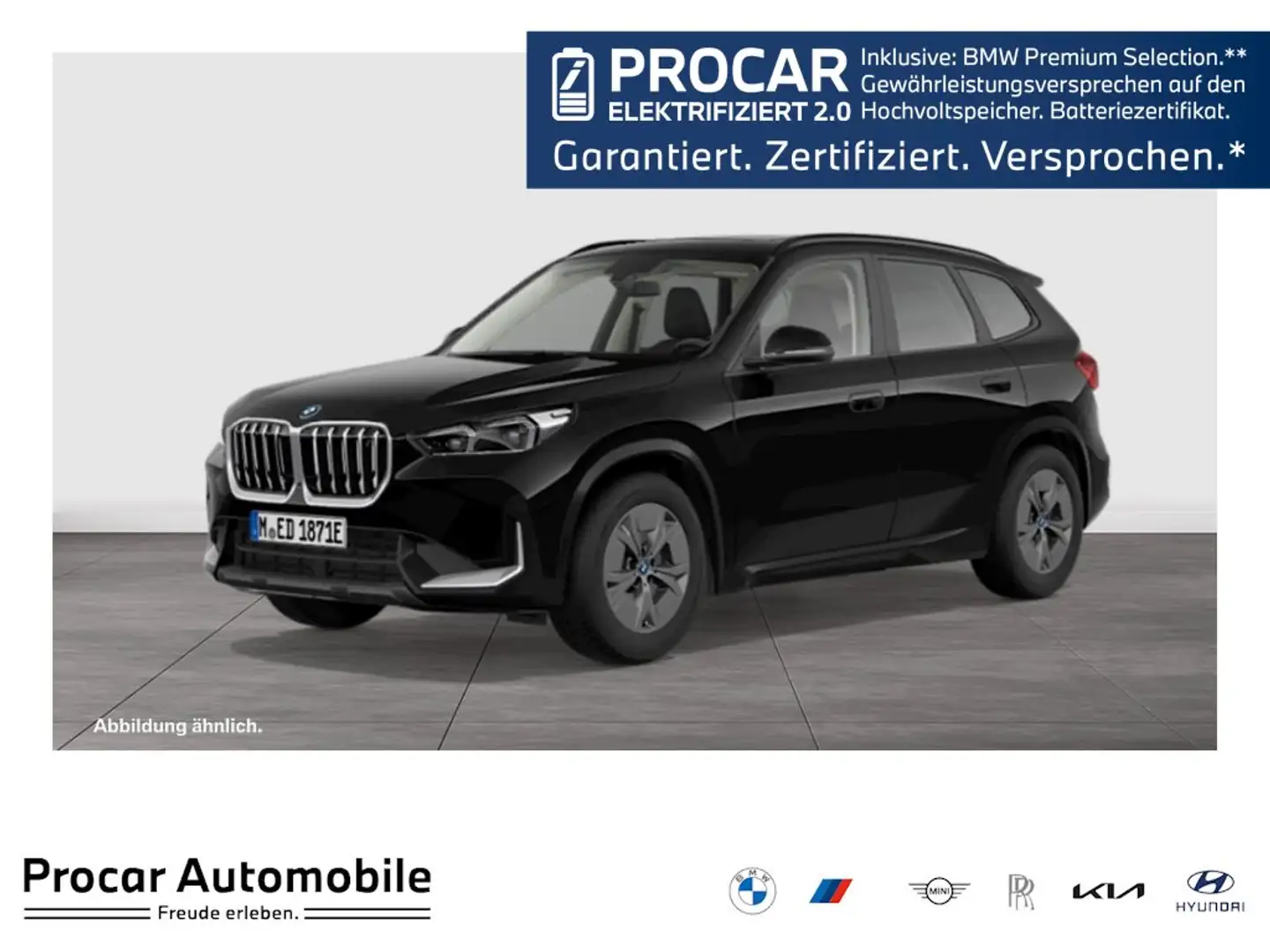 BMW iX1 xDrive30 AHK Pano Widescreen LED RFK DAB Schwarz - 1