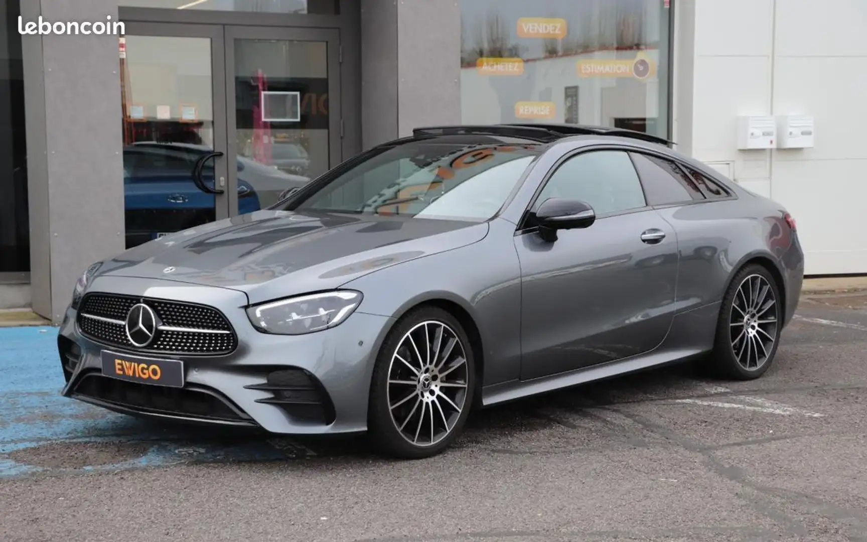 Mercedes-Benz E 220 Mercedes COUPE 2.0 220 D 194 AMG LINE 9G-TRONIC BV Gris - 1