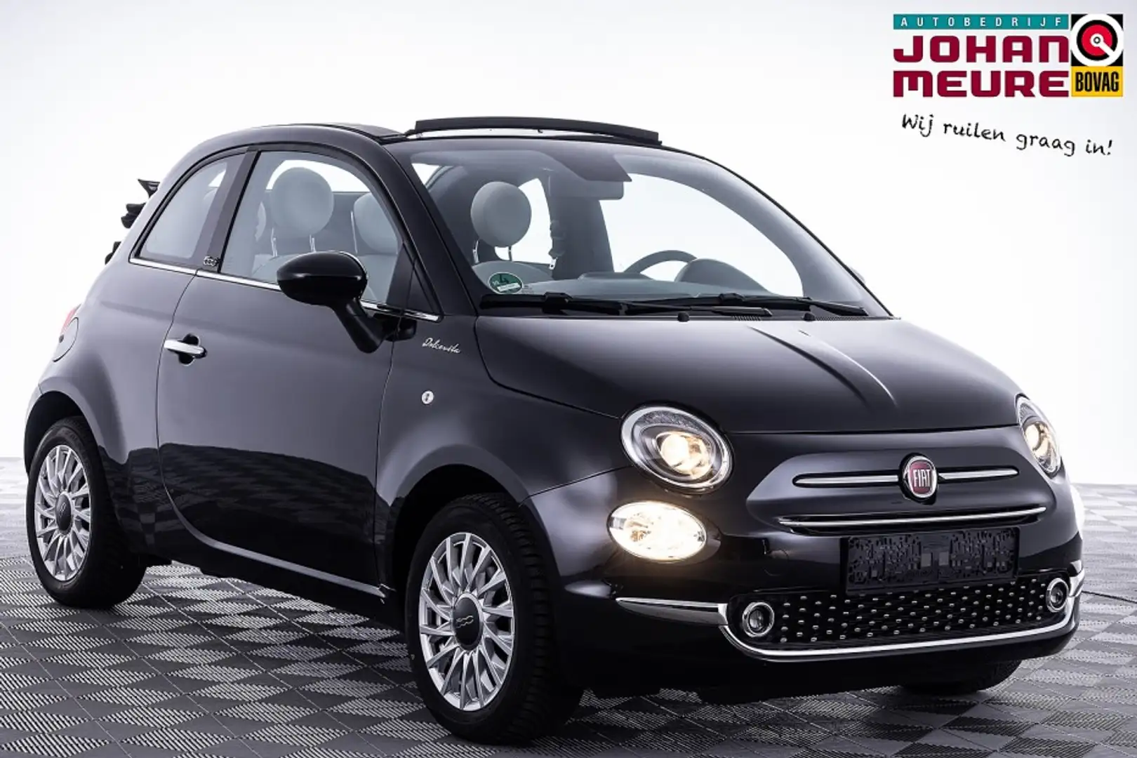 Fiat 500C 1.0 Hybrid Dolcevita | Half LEDER | AIRCO | VELGEN Schwarz - 1