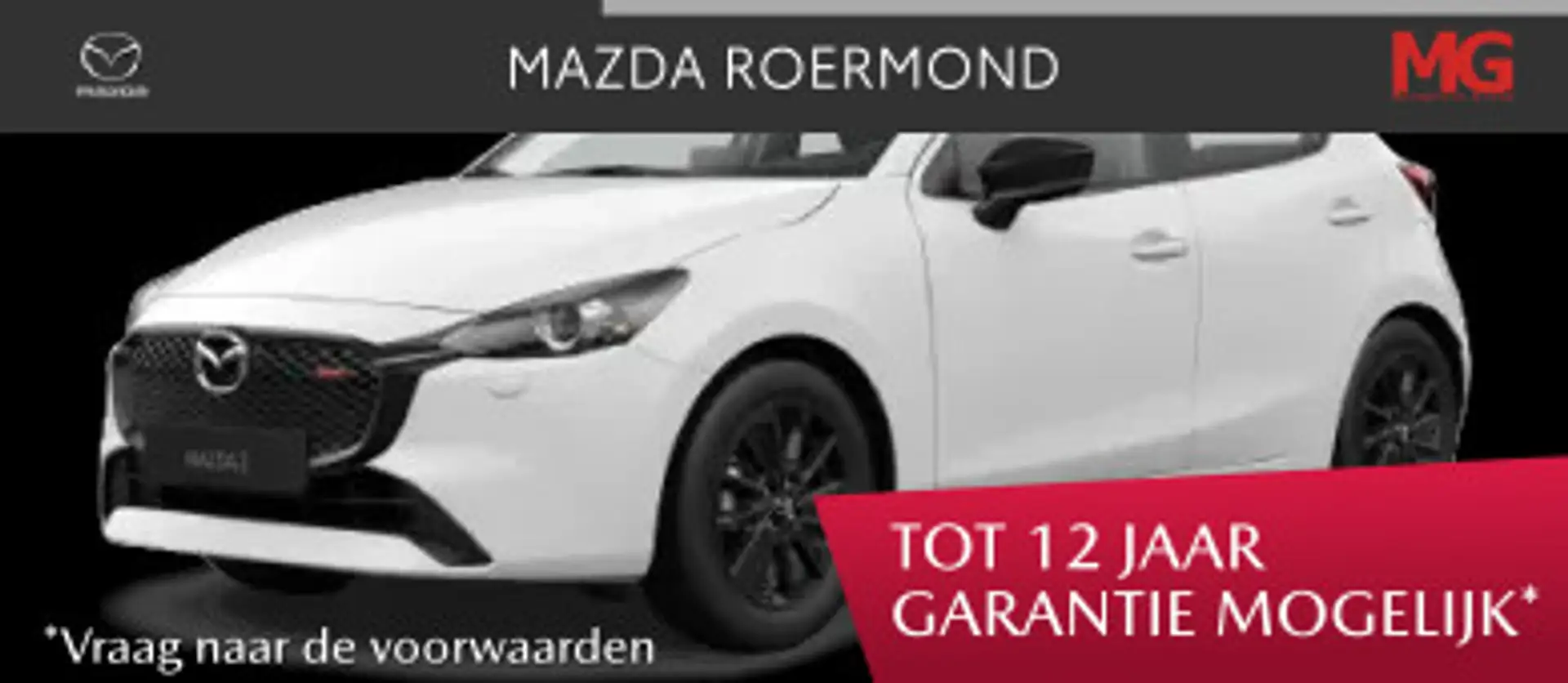 Mazda 2 1.5 e-SkyActiv-G 90 Homura/€ 2.850,- Voordeel/ Rij Wit - 1