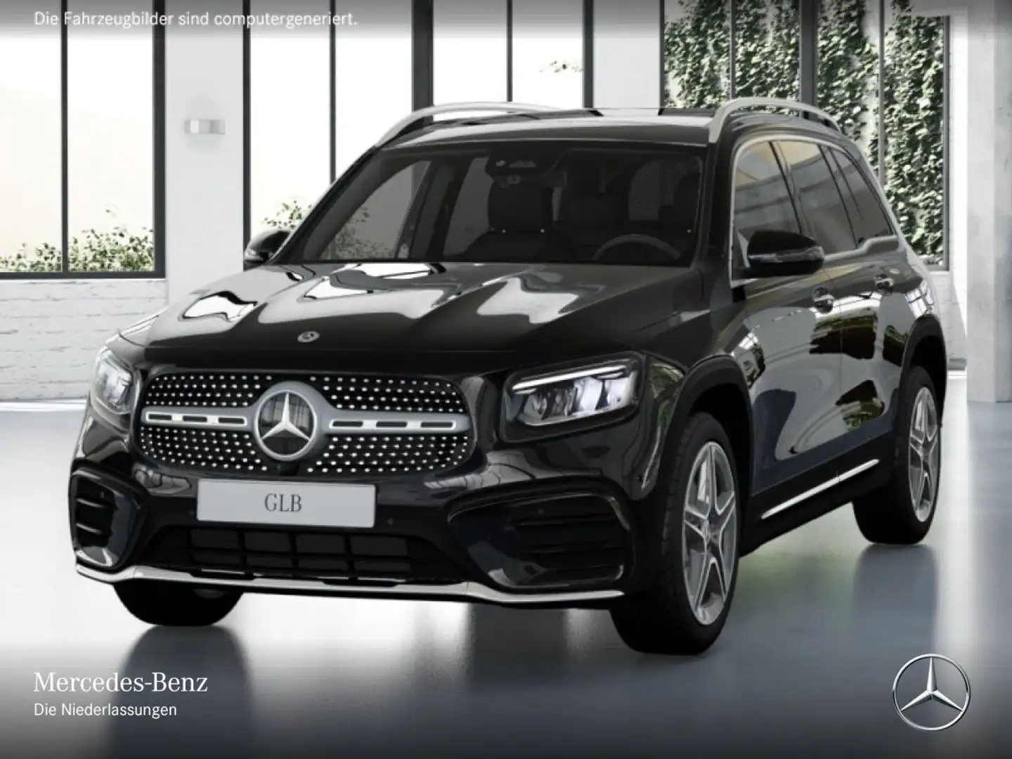 Mercedes-Benz GLB 220 4M AMG+PANO+AHK+LED+KAMERA+TOTW+KEYLESS+8G Schwarz - 2