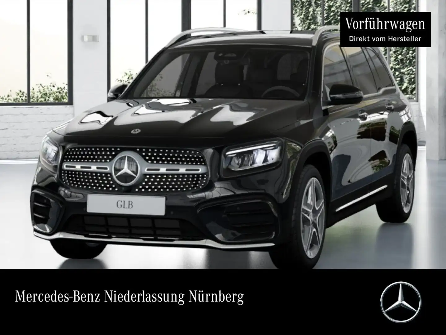 Mercedes-Benz GLB 220 4M AMG+PANO+AHK+LED+KAMERA+TOTW+KEYLESS+8G Schwarz - 1