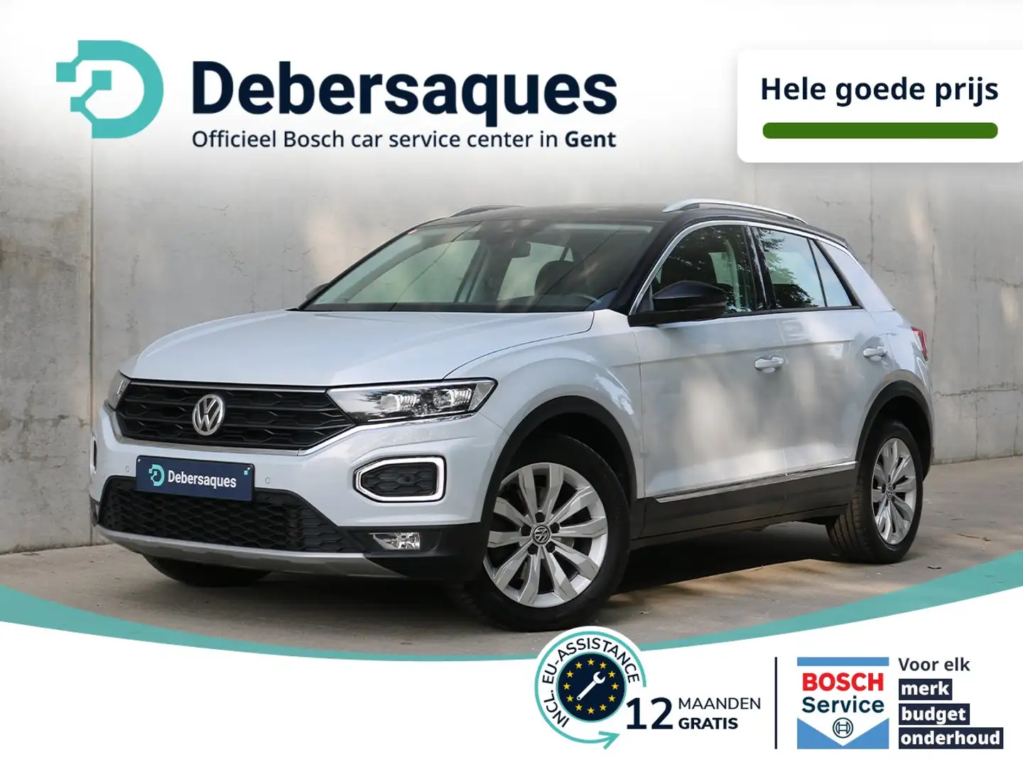 Volkswagen T-Roc 2.0 DSG 190PK NAVI APP TREKHAAK Blanc - 1