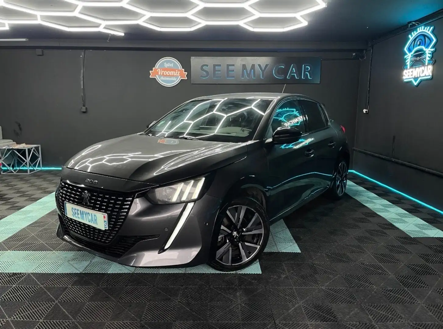 Peugeot 208 1.2 TURBO ESSENCE GT LINE BOITE AUTO Gris - 1