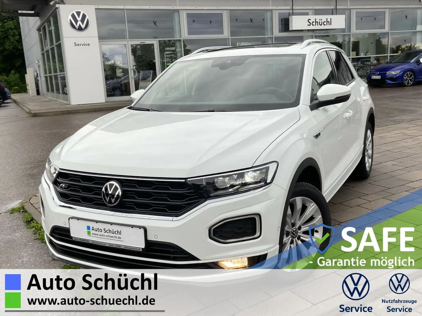 Volkswagen T-Roc 1.5 TSI DSG R-LINE NAVI+LED+AHK+EL.-HECK.- Weiß - 1