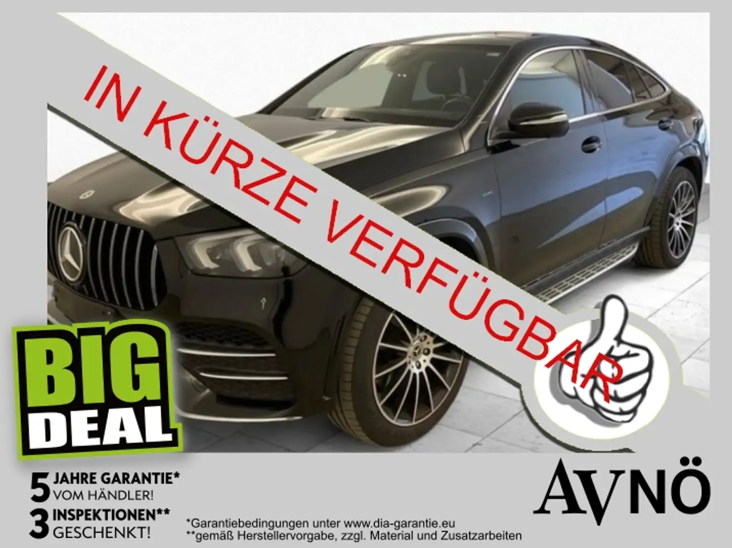Mercedes-Benz GLE 350 de 4M COUPE AMG LINE PANOSD BURMESTER Schwarz - 1