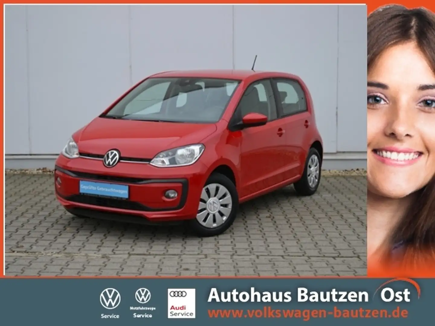 Volkswagen up! 1.0 Move 4-TÜRER/COMP.-PHONE/MAPS+MORE-DOCK/SHZ/T Rojo - 1