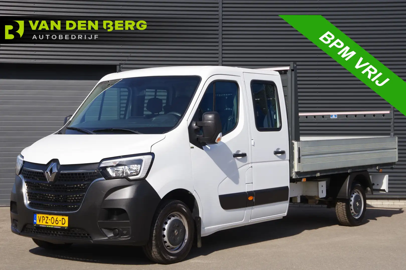 Renault Master T35 2.3 dCi L3 OPEN LAADBAK, 150PK, DC-7P, AIRCO, Wit - 1