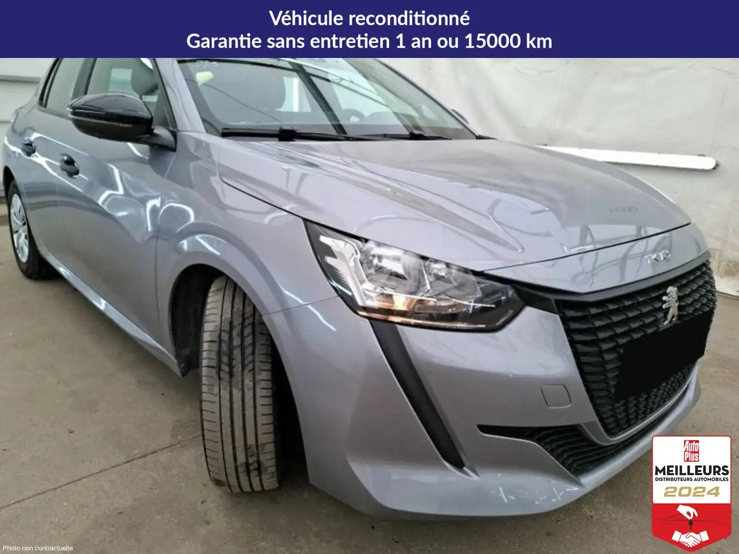 Peugeot 208 BlueHDI 100 Premium 2Pl +GPS Gris - 2