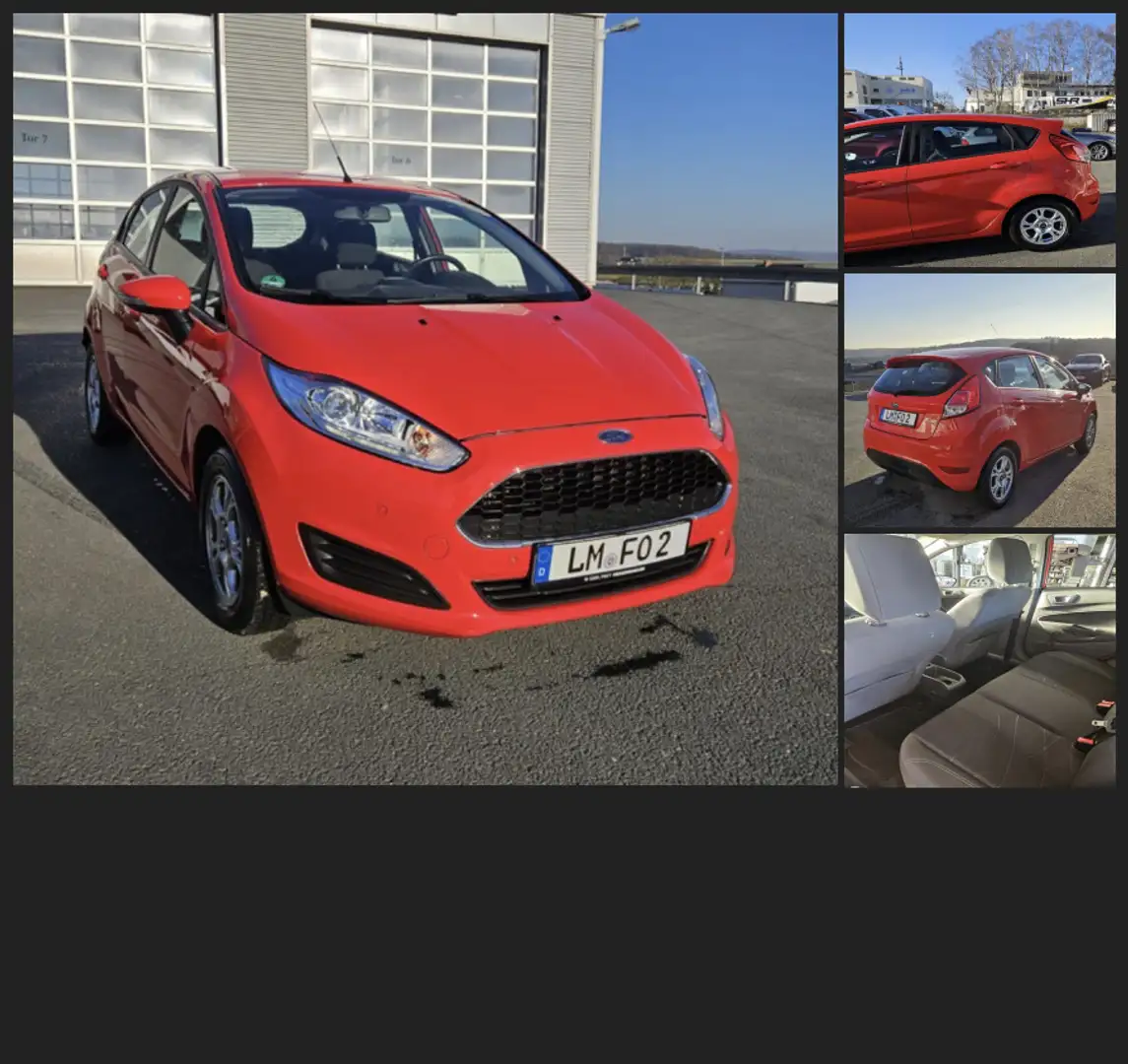 Ford Fiesta 1.5 D Trend Klima PDC NAVI TÜV neu! Rot - 1