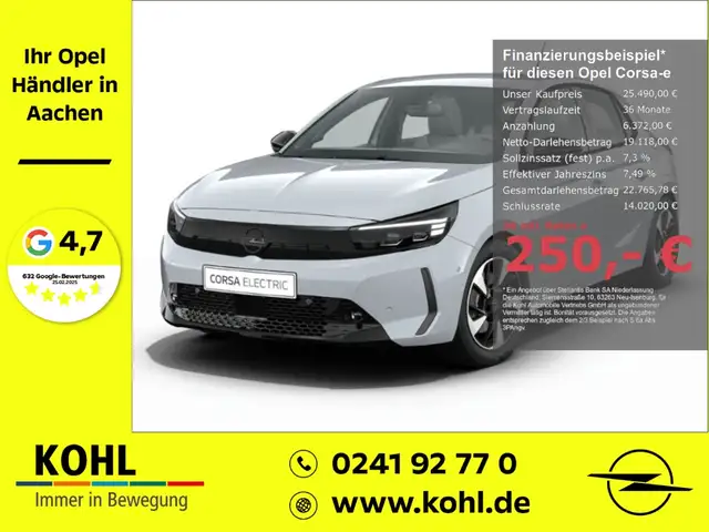 Opel Corsa-e F GS PDC v+h LHZ SHZ Klimaautomatik Wärmepumpe 3-P