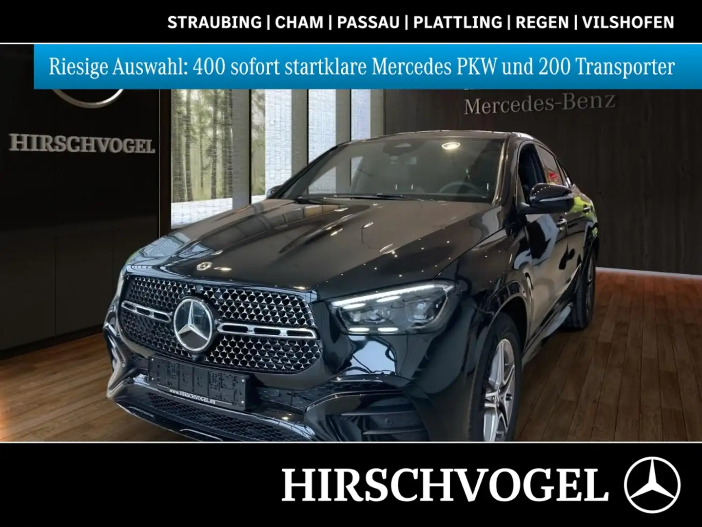 Mercedes-Benz GLE 350 de 4M AMG-Line Ext.+AIRMATIC+DISTRON+AHK Schwarz - 1