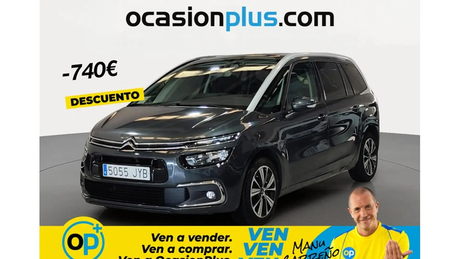 Citroen C4 Grand Picasso 1.6BlueHDI S&S Feel 120 Gris - 1