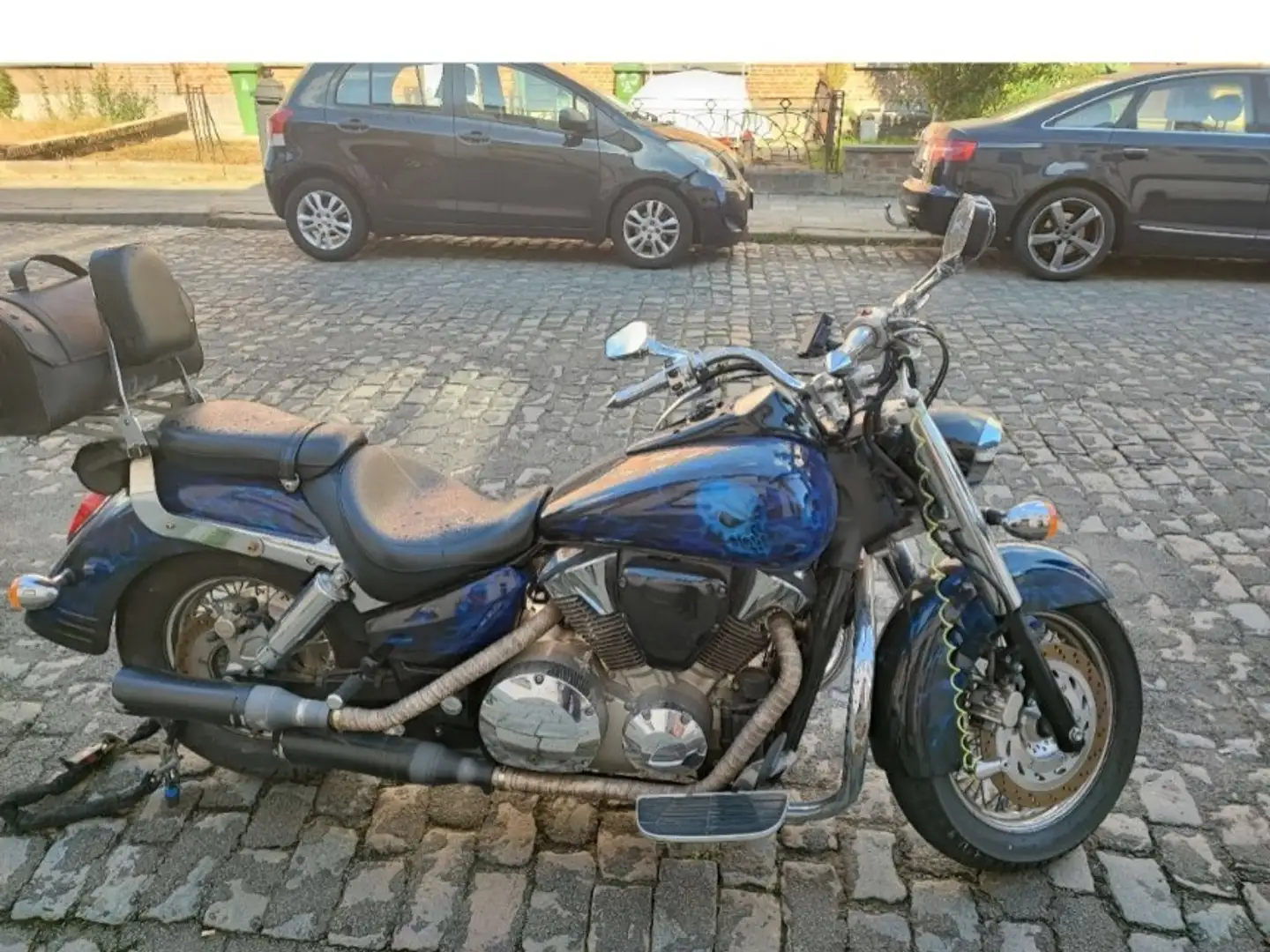 Honda VTX 1300 custom Azul - 2