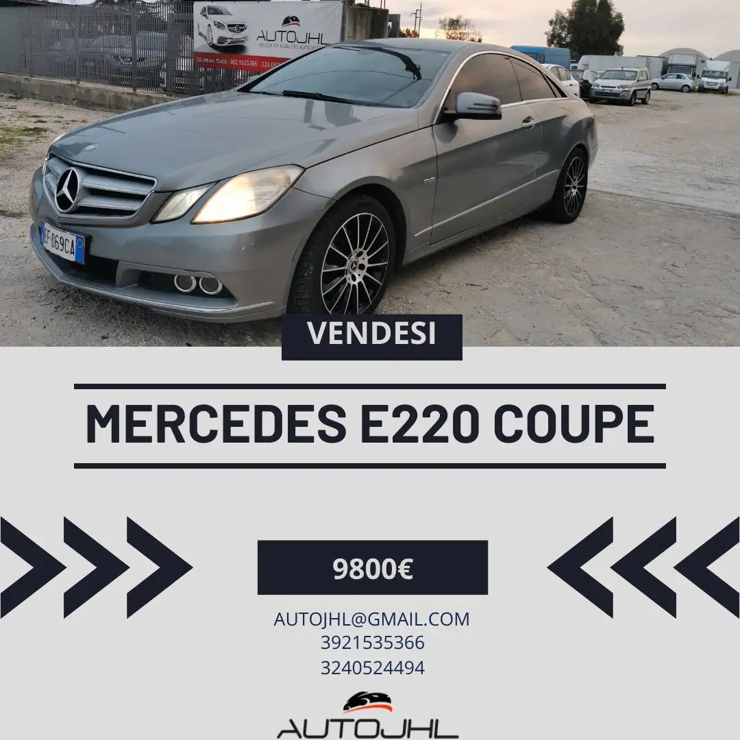 Mercedes-Benz E 220 E Coupe 220 cdi be Executive Argento - 1