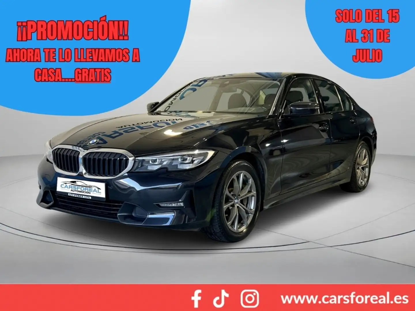 BMW 330 330dA Touring Zwart - 1