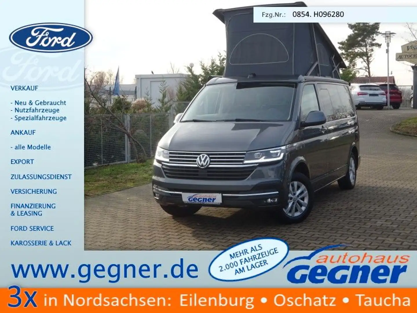 Volkswagen T6 California T6.1 California 150PS DSG Markise ACC Navi Gris - 1