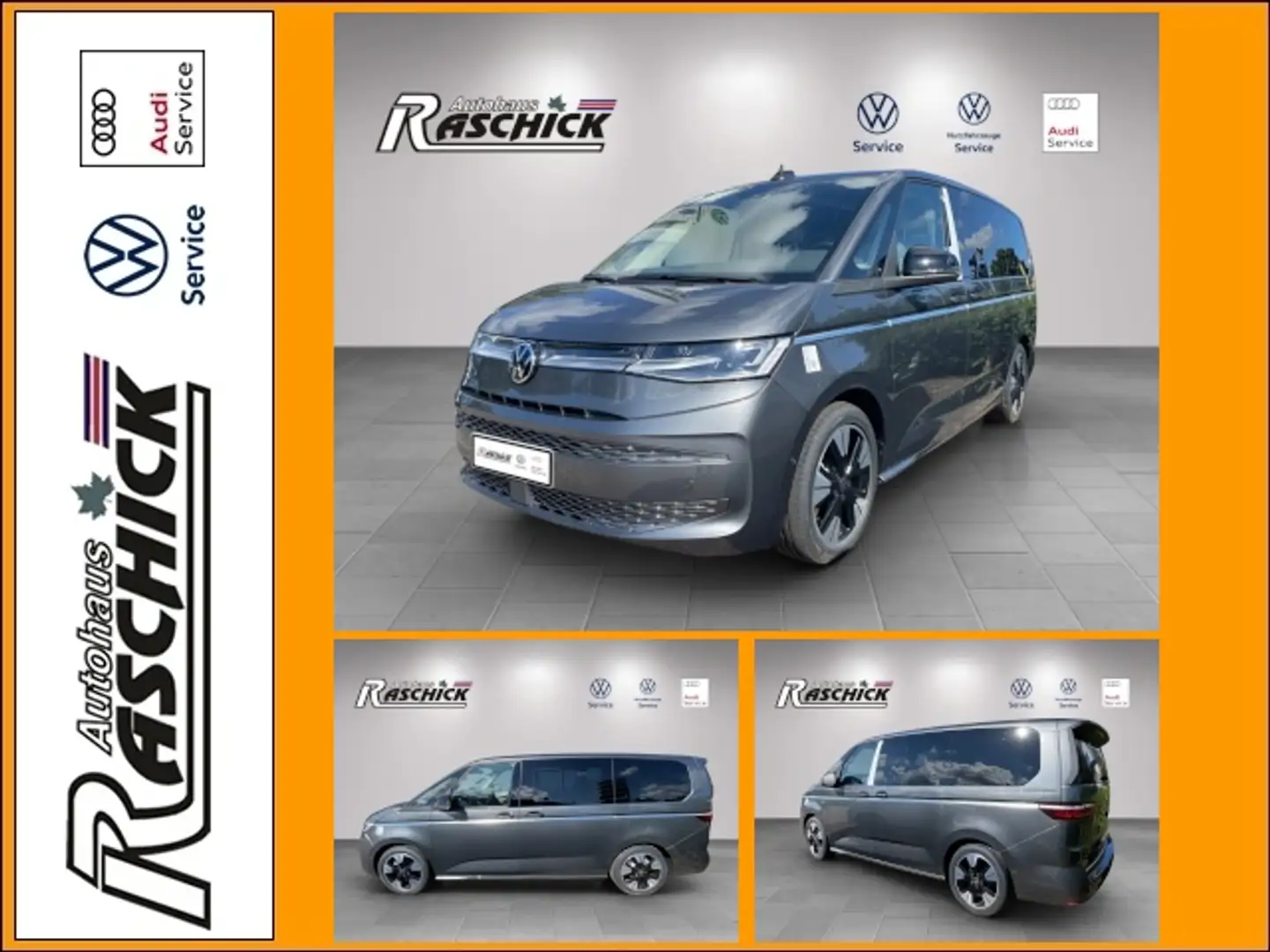 Volkswagen T7 Multivan Style lang LÜ 2.0 TDI Pano ACC Standheizung Klima Gris - 1