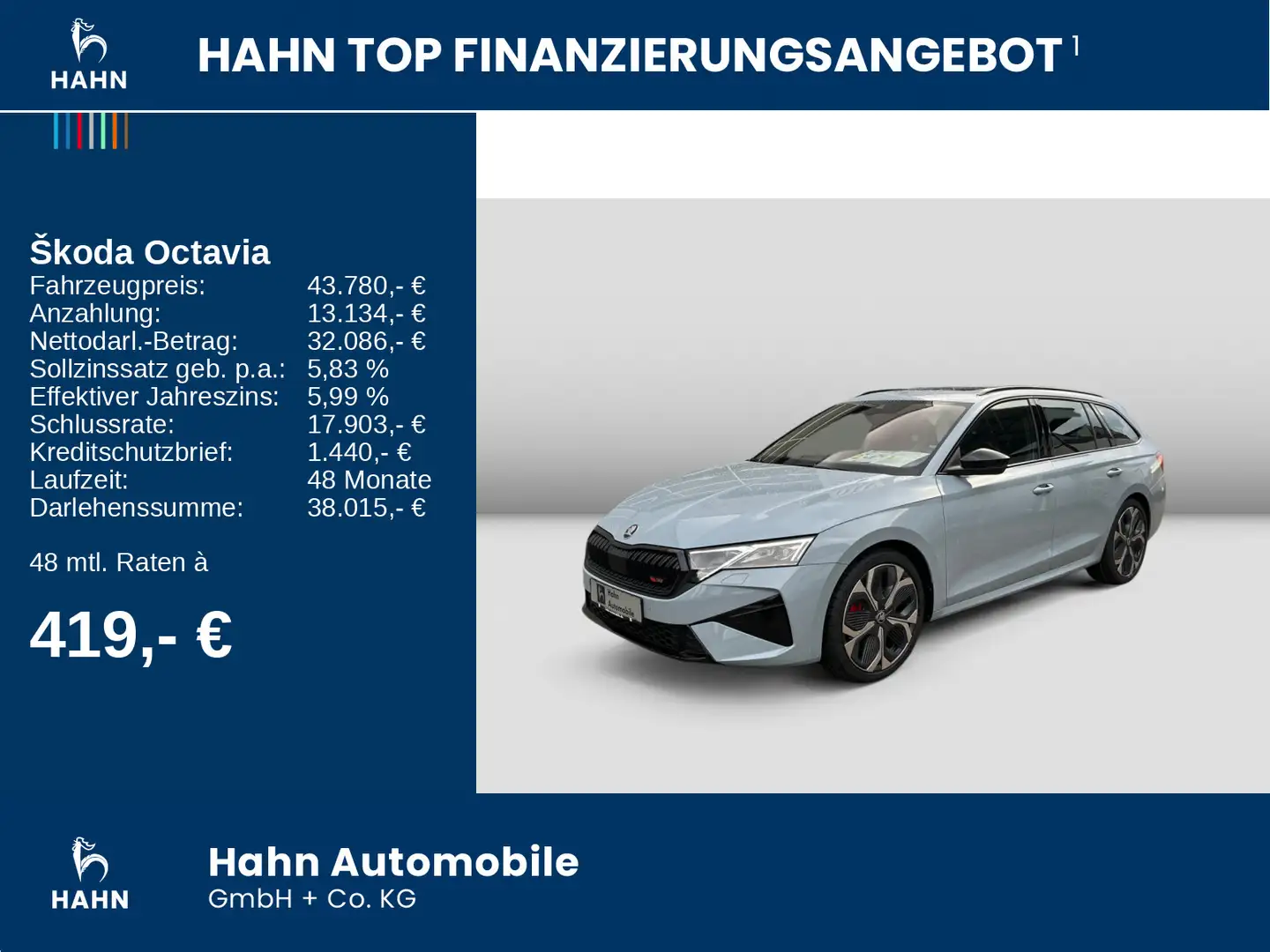 Skoda Octavia Com RS bis 15.06 € 1.500,- extra sichern Grau - 2