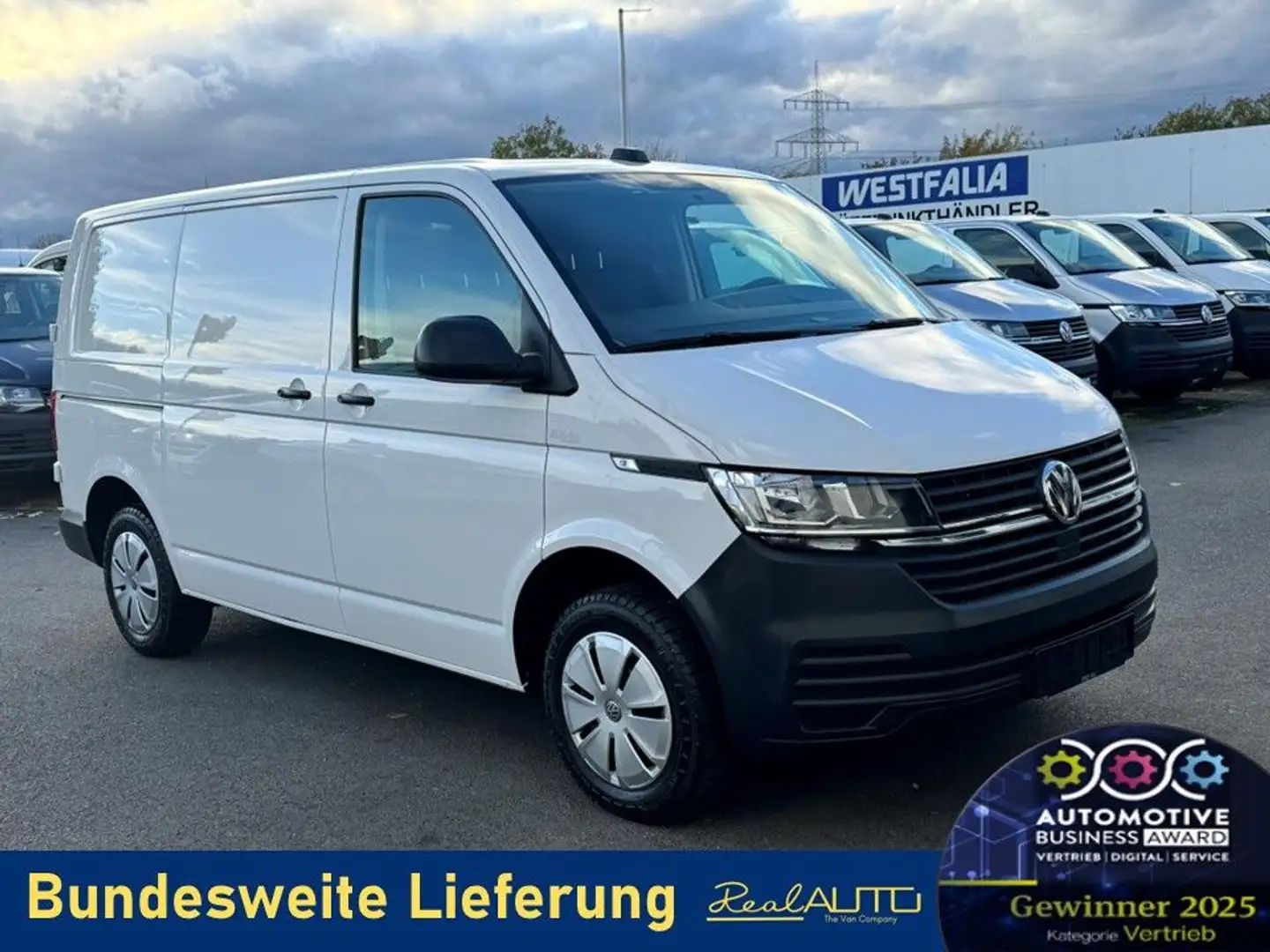 Volkswagen T6 Transporter 6.1 Kasten TDI Kamera*Flügeltür Weiß - 1