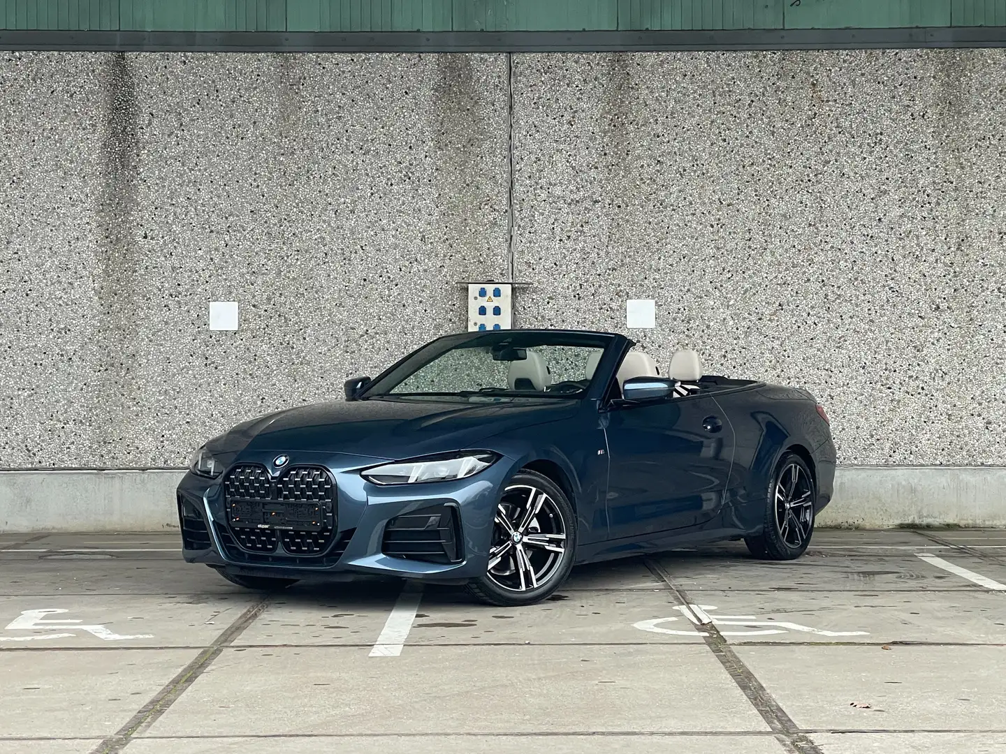 BMW 420 420i Cabrio Msport Bleu - 1