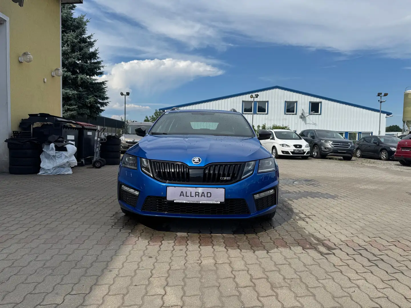 Skoda Octavia Combi RS 2,0 TDI 4x4 DSG Blauw - 1
