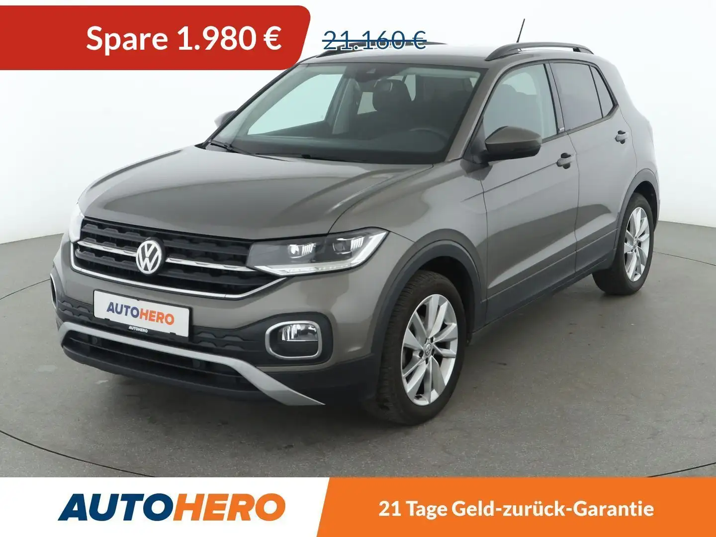Volkswagen T-Cross 1.0 TSI United*NAVI*LED*ACC*SPUR*PDC*SHZ* Grau - 1