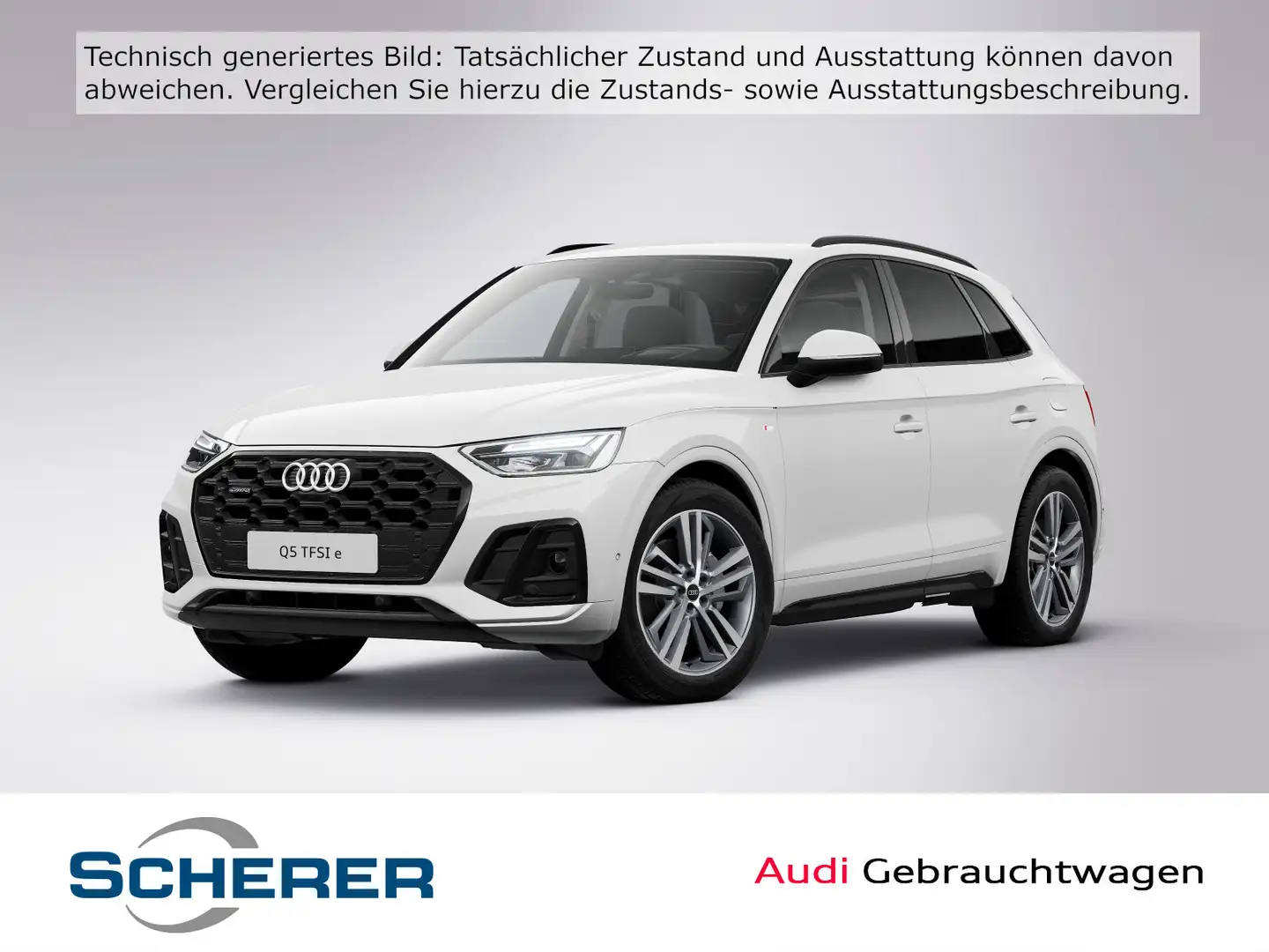 Audi Q5 55 TFSIe quattro LED KAMERA NAVI SHZ Weiß - 1