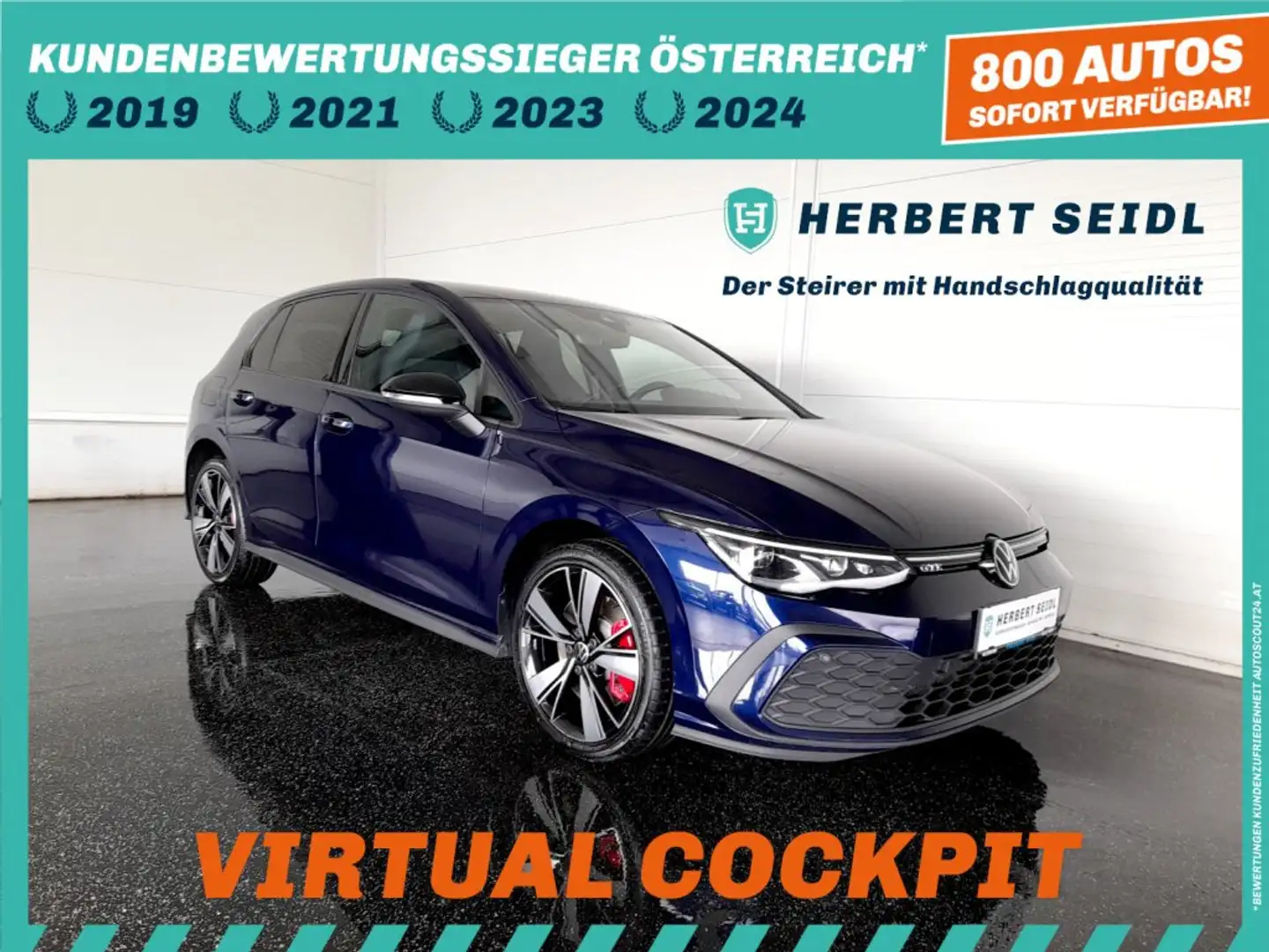 Volkswagen Golf GTE *GTI SITZE / 18 ZOLL / LED+ / VIRTUELL PRO / NAVI / BLACK STYLE PAKET* Blau - 1