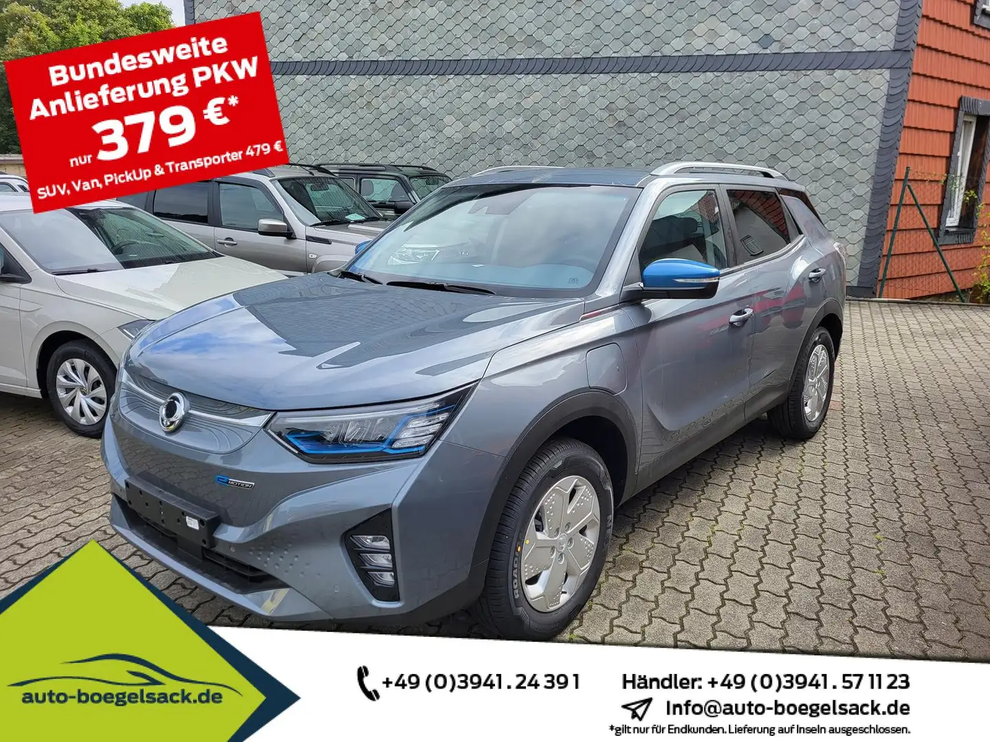 SsangYong Korando eMotion TITANIUM+ACC+LED+VERKEHRSZEICHEN Grau - 1