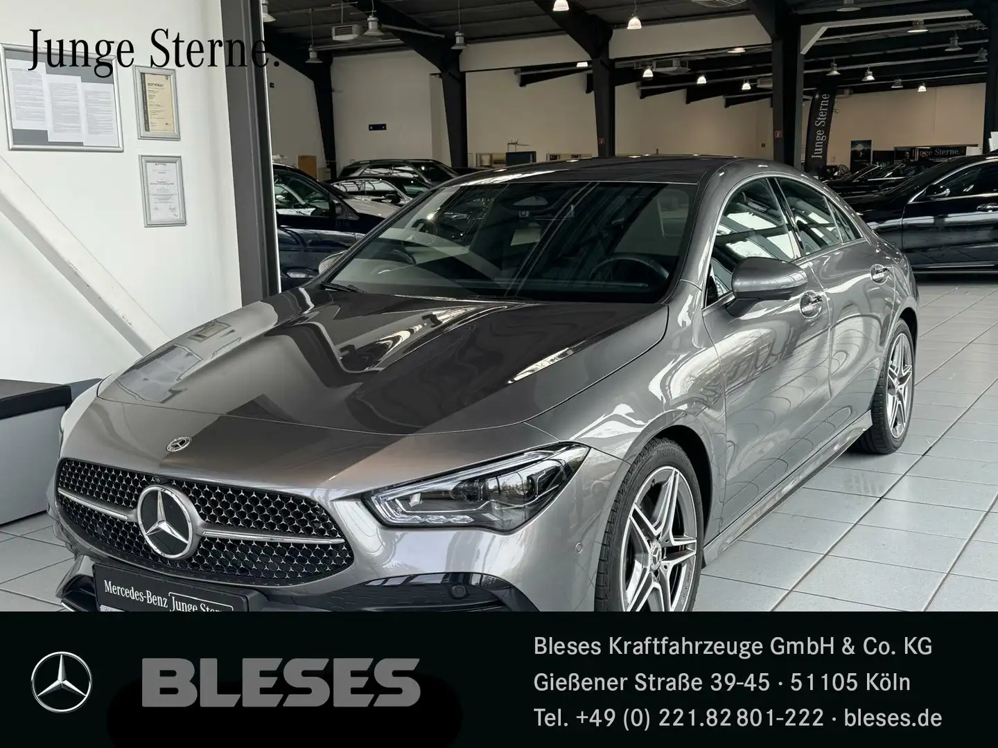 Mercedes-Benz CLA 200 CLA 200 d Coupé AMG Line+Distro+Multib+360+Memory+Totwi Grau - 1