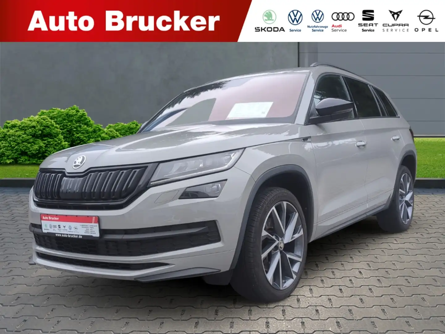 Skoda Kodiaq Sportline 4x4 2.0 TSI+Navi+elektr.Sitze+Alufelgen Grau - 1