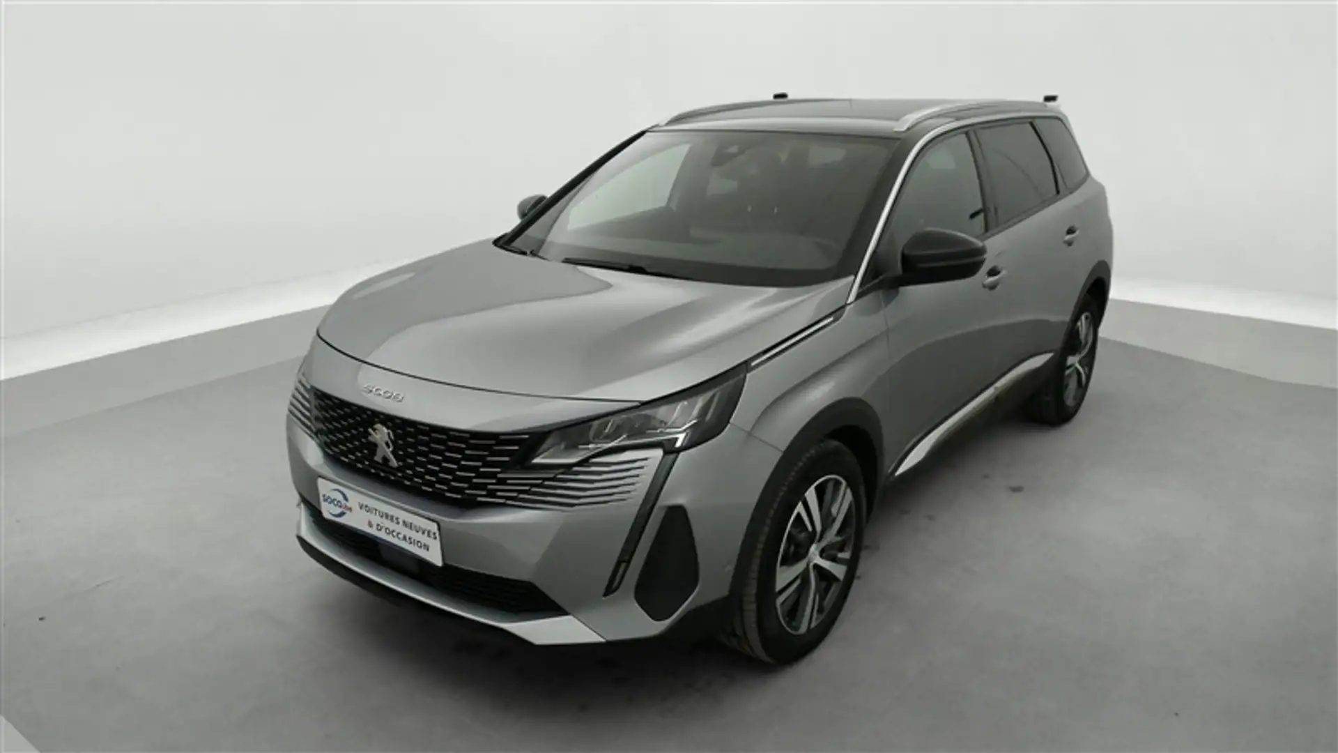 Peugeot 5008 1.2 Hybrid 136Cv E-DCS6 Allure Pack 7 PL / S-CUIR / NAVI Gris - 1