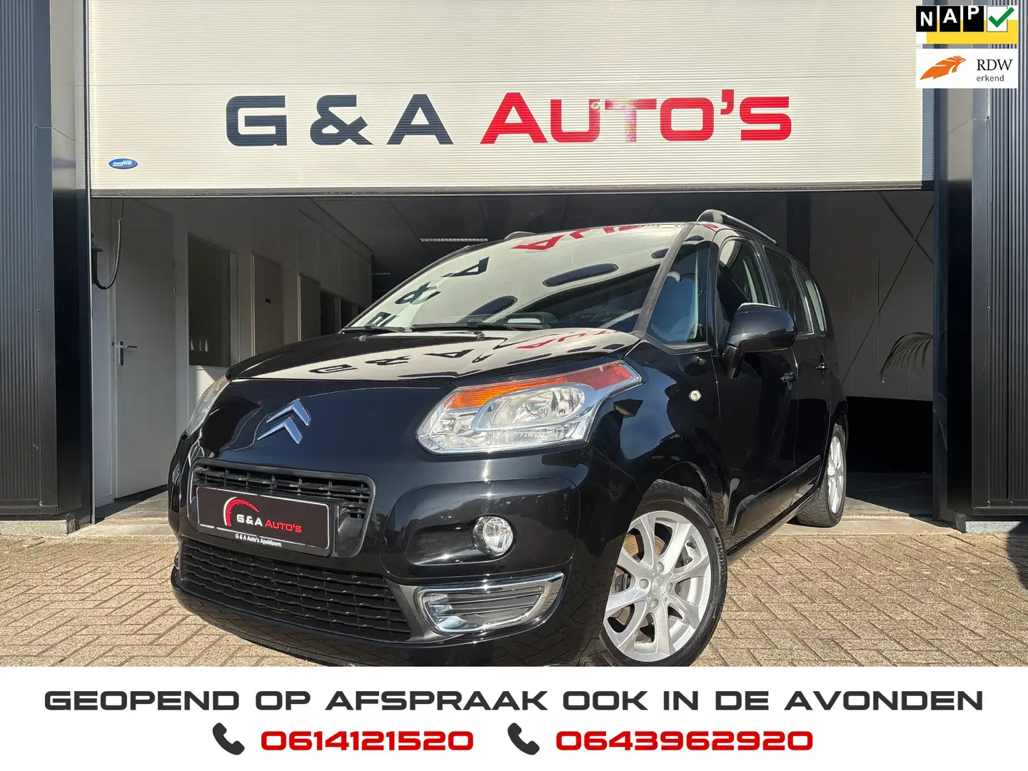 Citroen C3 Picasso 1.6 Exclusive / AIRCO / CRUISE CTRL / PDC / LMV Zwart - 1