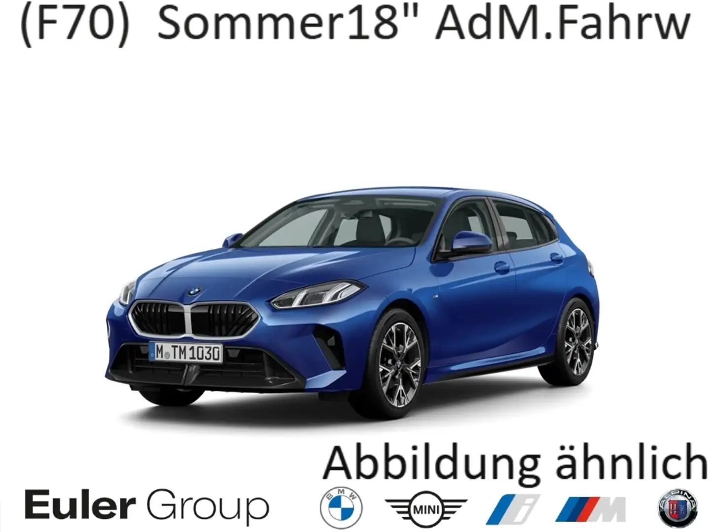 BMW 120 d M-Sport (F70) Sommer18'' AdLED AdM.Fahrw ParkAss Bleu - 1