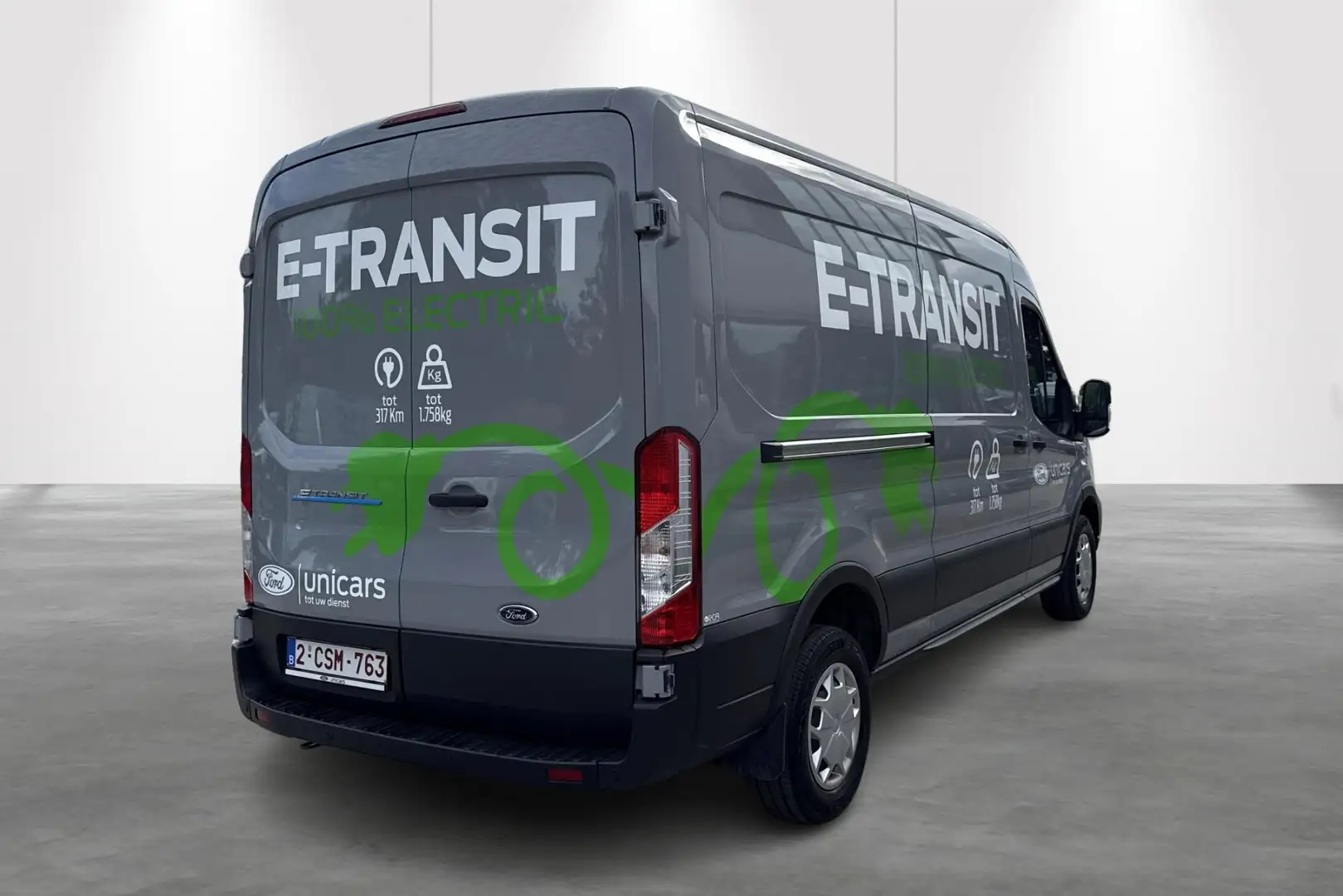 Ford E-Transit 350L Electric Engine 67kWh / 198kw Trend - Beschik Gris - 2
