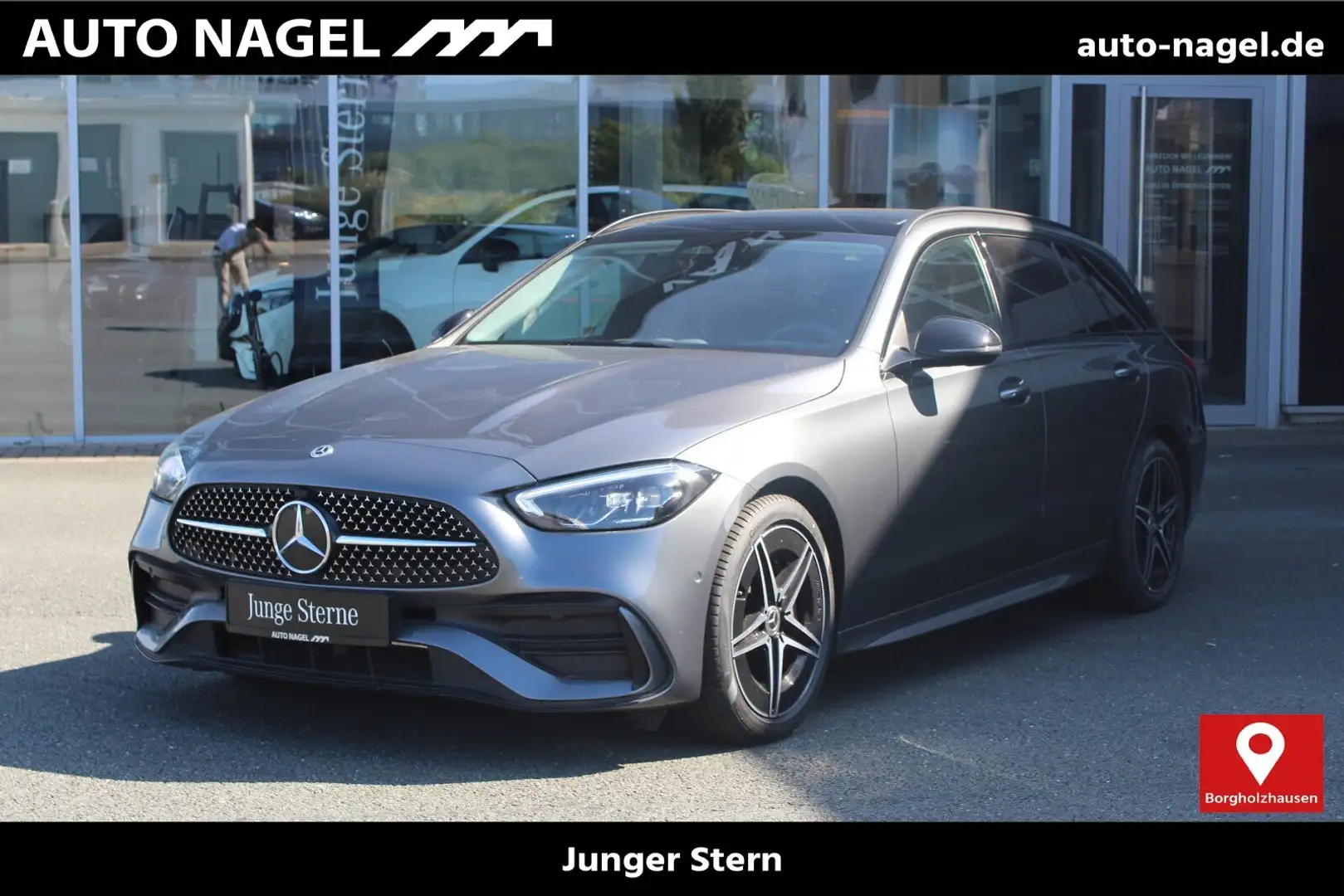 Mercedes-Benz C 200 C 200 T AMG AHK+PANO+NIGHT+KAMERA+LED+NAVI+TOTW. Grau - 1