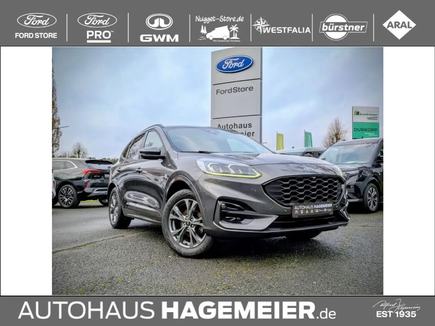 Ford Kuga ST-Line X 2.0 Ecoblue AWD Aut. Grau - 1