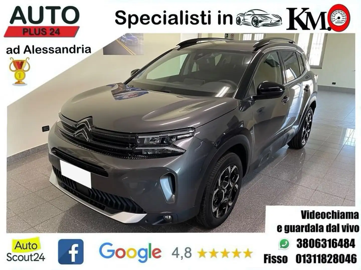 Citroen C5 Aircross BlueHDi 130 S&S EAT8 Shine, "PROMO PLUS24" Grijs - 1